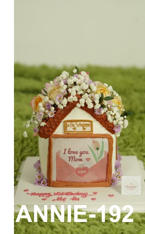 Bánh kem ngôi nhà ấm áp yêu thương dành tặng mẹ Hannie