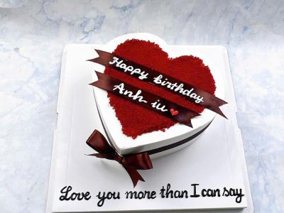 Bánh tim bột đỏ
