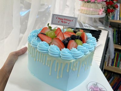 Bánh tim xanh (trái cây theo ngày)