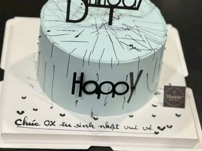 Bánh nam tag Happy Birthday