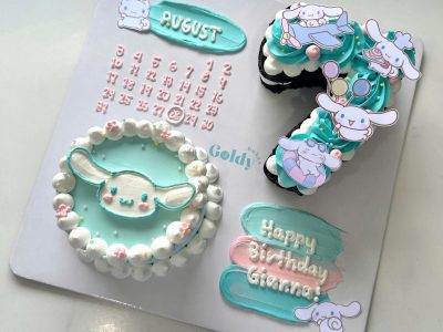 Bánh số và bánh tròn cho bé gái