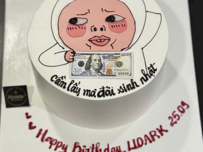 Bánh vẽ người cầm tiền