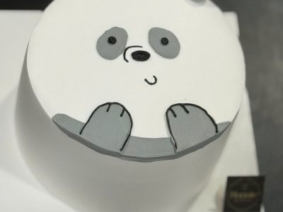 Bánh vẽ gấu xám