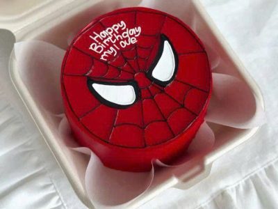 Bánh vẽ spider man