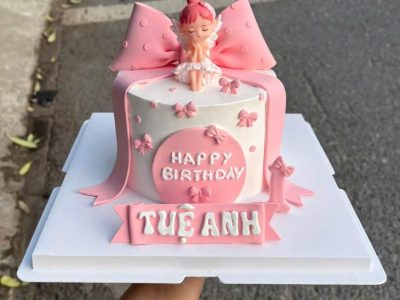 Bánh nơ thiên thần cho bé gái