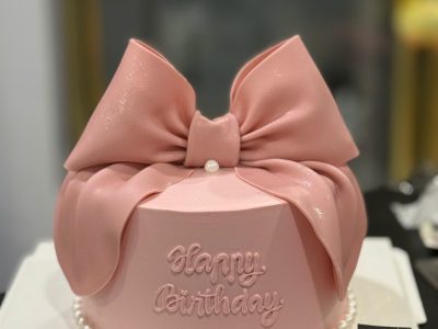 Bánh nơ basic hồng đất