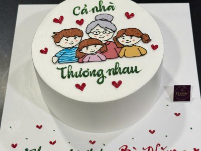 Bánh vẽ gia đình