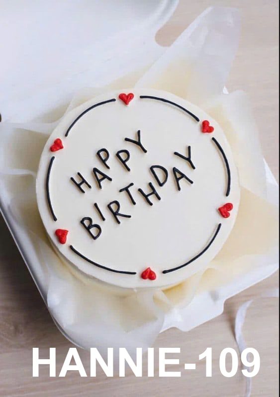 Bánh kem Bento Hàn Quốc mini "Happy Birthday" đáng yêu chỉ có tại Hannie.