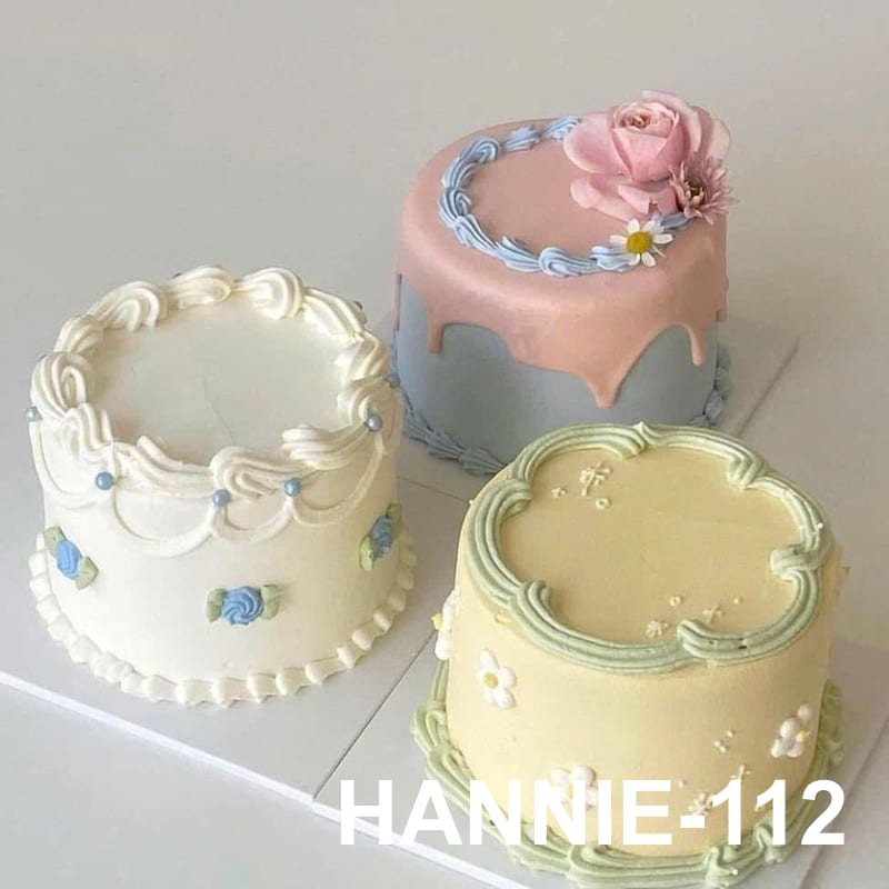 Bánh Bento Vintage Pastel, xu hướng bánh kem tháng 1/2026 của Hannie.