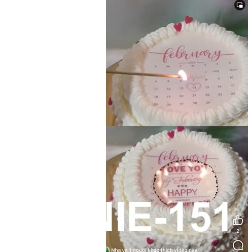 Bánh Fire cake lịch tình yêu Valentine độc đáo từ Hannie