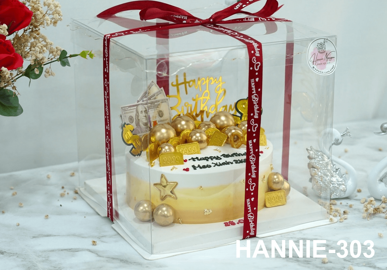 Bánh cắm phụ kiện bi, thỏi vàng, dollar HANNIE-303 Hannie