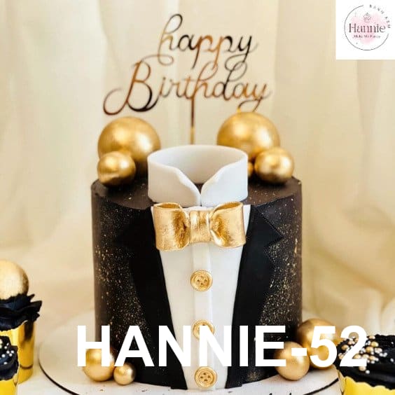 Bánh kem tuxedo lịch lãm tặng sếp nam Hannie