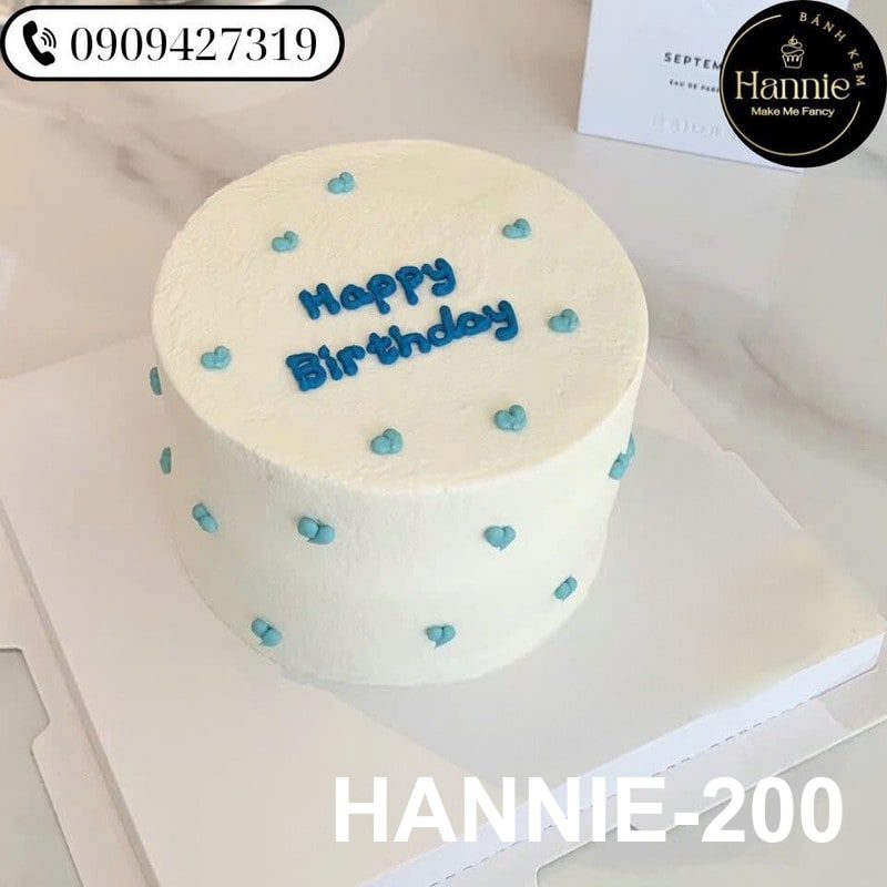 Bánh kem Hannie phong cách tối giản, vẻ đẹp thanh lịch.