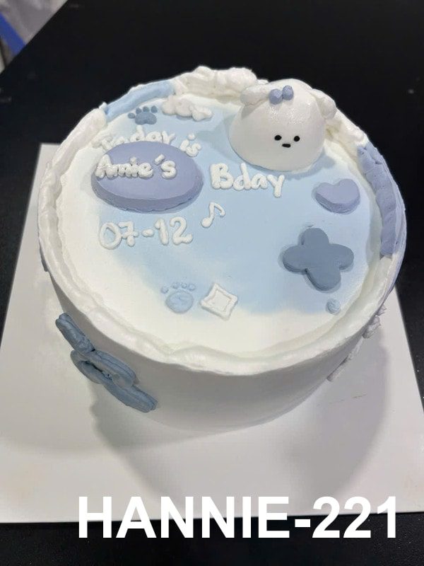 Bánh đầu cún mầu pastel nhẹ nhàng HANNIE-221 Hannie