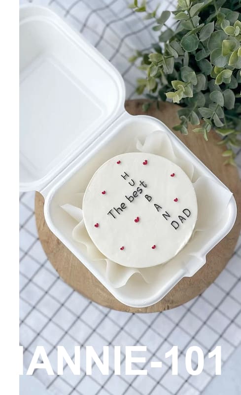 Bánh kem cốt socola bento trái tim tặng chồng yêu thương Hannie